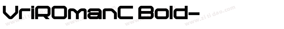 VriROmanC Bold字体转换